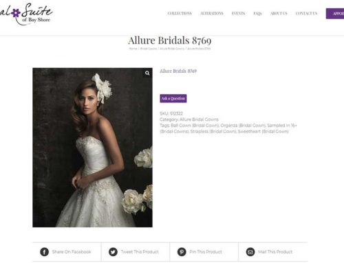 Bridal Gown Website Design